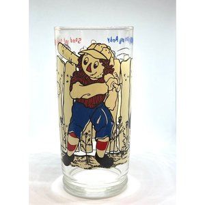 Vintage Raggedy Ann and Andy Collectible Drinking Glass